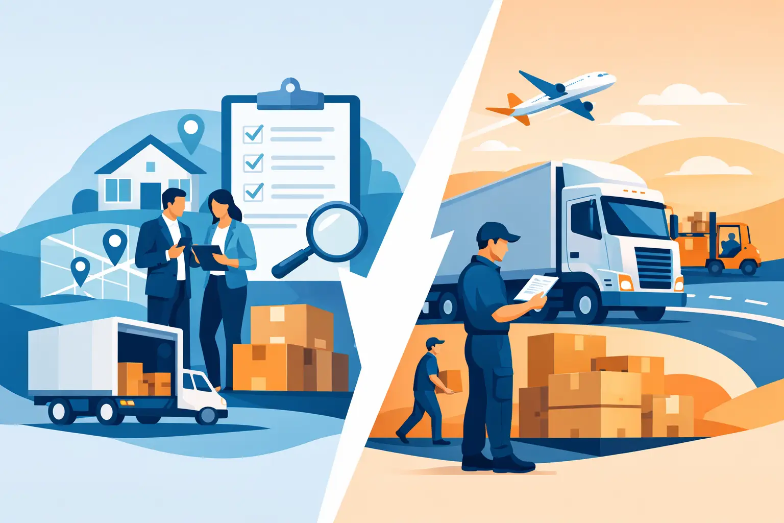 Moving Broker Versus Carrier: What to Know